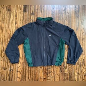 Aime Leon Dore ALD Golf Sport Logo Nylon Tips Shell Jacket Size Large Navy/Green